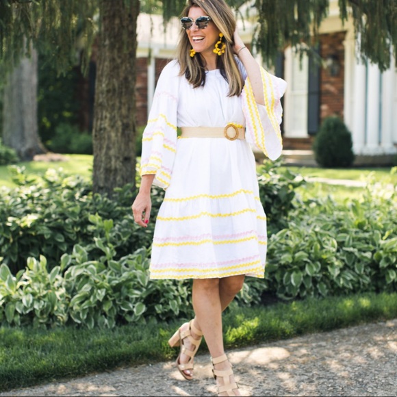 Lisa Marie Fernandez White linen Bell sleeve dress - Picture 11 of 13